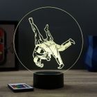 JNB-MAKER Lampe 3D - Sport Judo judoka – Avec Télécommande 16 Couleurs + 4 Modes auto – Fabriqué en France - Lampe à poser - Veilleuse