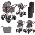 Poussette combinée trio 3 en 1 avec siège auto 0m+ ALEXA SET Lorelli