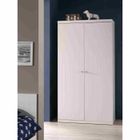 VIPACK Armoire 2 Portes Laquée Blanche - ROBIN