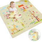 BRILLSTEN Tapis de sol en mousse, coussin de jeu rampant chambre, Eva épaissie tapis, 60 * 60 * 1,0 cm Girafe Motif, Pour bébé, enfants
