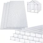 YUENFONG YUNGFONG 14pcs Polycarbonate alvéolaire, Feuilles De Polycarbonate, Feuilles Multiparois Antichoc, Convient Aux Serres Et Jardins