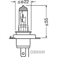 OSRAM Lampe de phare halogène Night Breaker Unlimited H4