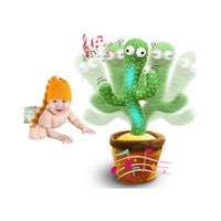 Cactus Qui Danse et Répète ce Que Vous Dites. Cactus poupée avec et lumières. Cactus Dansant avec 120 Chansons pour Apprendre Les