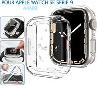 Coque de protection en silicone pour Apple Watch SE 44MM SERIE 9 - FAMILIASHOP - Blanc - Totale protection écran
