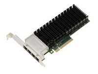 Carte PC et Serveur PCIe 3.0 x8 QUAD ethernet RJ45 10G 5G 2.5G 1G 4 PORTS avec Chipset Intel X710-T4