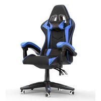 Chaise Gaming Ergonomique Style De Course Avec Support Et Coussin De Massage Lombaire Fauteuil