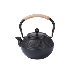 Théière En Fonte Ibili 1.2L - Noire, Intérieur Émaillé, Compatible Induction - Avec Filtre