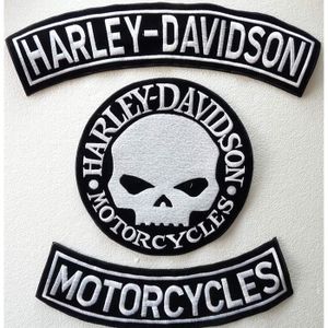Patch thermocollant Écusson Motard Harley Davidson - Équipement moto