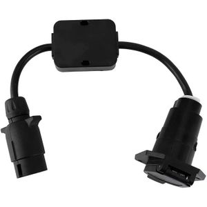 Support de Montage Métal pour Voiture Camions RV Remorque avec Étanche Tapis de Caoutchouc Caoutchouc Feuunly Prise Prise Remorque 7 Broches Male Femelle 12V Prise Attache Remorque 7 Broches