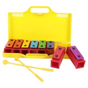 Purpledi 33PCS Instruments de Musique pour Enfants, Instrument Percussion  Enfant Jouets Musicaux Bois de l'enfant avec Xylophone, Jouets avec Sac de
