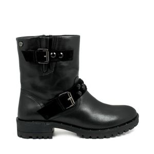 Strass Bottines Boucle KANGAROOS Noir Cuir Taille SzqUVMp