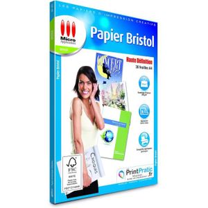 PAPIER IMPRIMANTE Papier Bristol A4-30 Feuilles Papier Cartonné, For