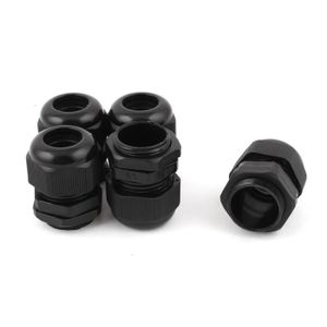 10PCS PG21 28mm plastique noir Fil presse-étoupe étanche joints 13-18mm