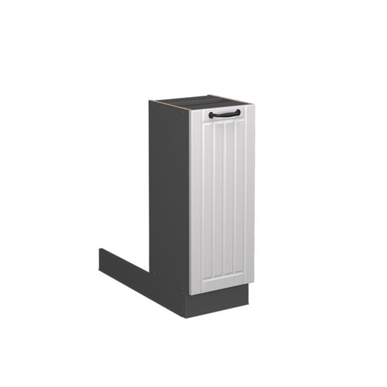 Îlot De Cuisine Fame-Line 90 Cm – Meuble Bas Avec Tiroir, Finition Blanc Brillant, Design Moderne Et Rangement Optimisé