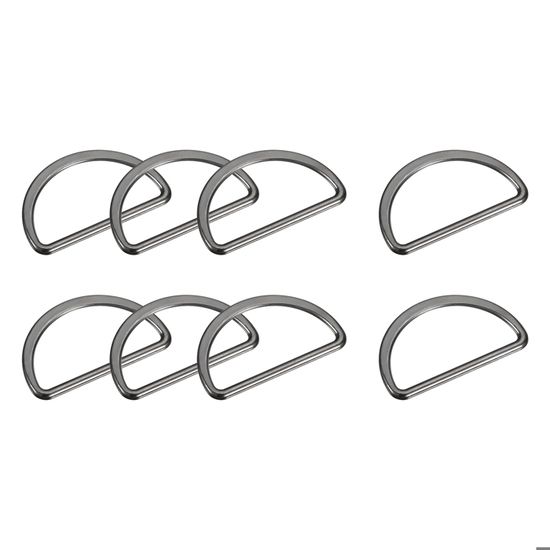 20 Anneaux D Métal 30 Mm Épais 2 Mm Soudés – Boucles D Gris Foncé Solides Pour Sangles, Sacs, Ceintures, Couture DIY Vêtements Accessoires