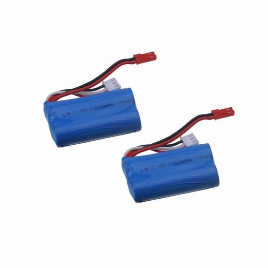 Batterie 2s Batterie Li-Ion 2S 7,4 V 2000 MAh Avec Prise En T - Jeux Et