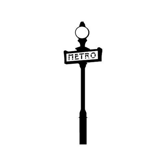 stickers metro paris ref a099 noir 28x88 cm achat vente stickers cdiscount