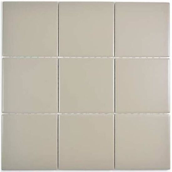 Carreaux Mosaïque Céramique Blanc Mat 298x298mm - Piscine, Salle De Bain, Cuisine, Neuf