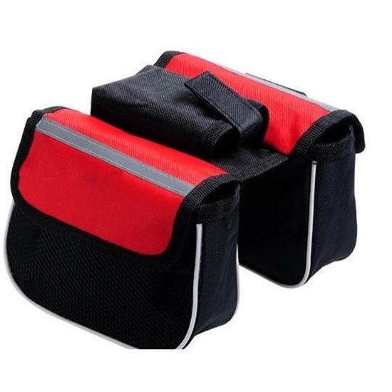 ROCKBROS Sacoche de Vélo Cadre 2.5L, Sac Triangulaire Détachable 2 en 1 Sac de Selle de Vélo pour VTT Vélo Course E-Bikes