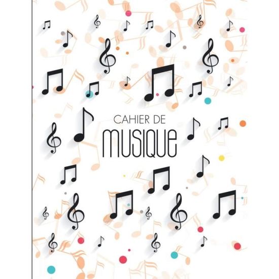 Page De Garde Musique 6e #1231 Cahier De Musique : Carnet De Partitions - Grands Carreaux et