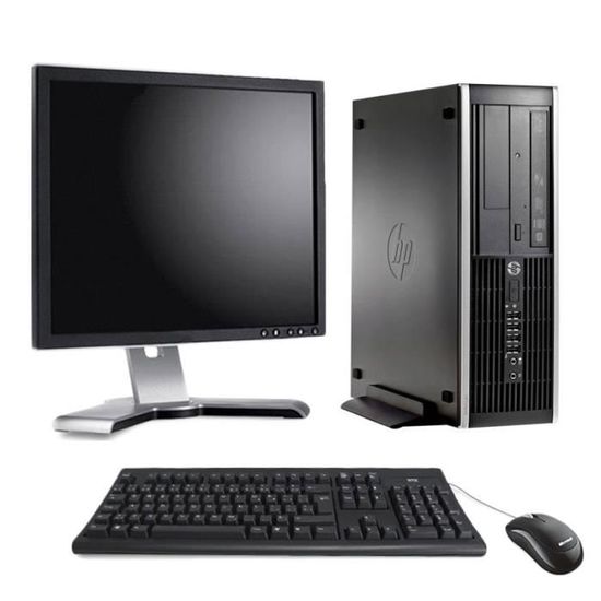 PC de bureau - Hp Compaq 8100 Elite Format SFF 3,07Ghz - 4 Go - 250 Go + Ecran 17 pouces
