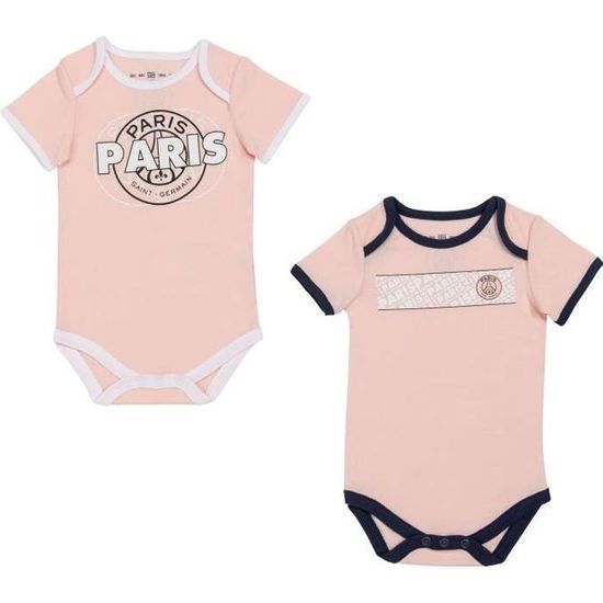 2 x body bebe fille PSG Collection officielle PARIS SAINT GERMAIN
