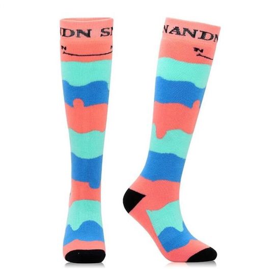 Chaussette Sport Chaussettes Ski Enfant Fille Longues Jusqu'au