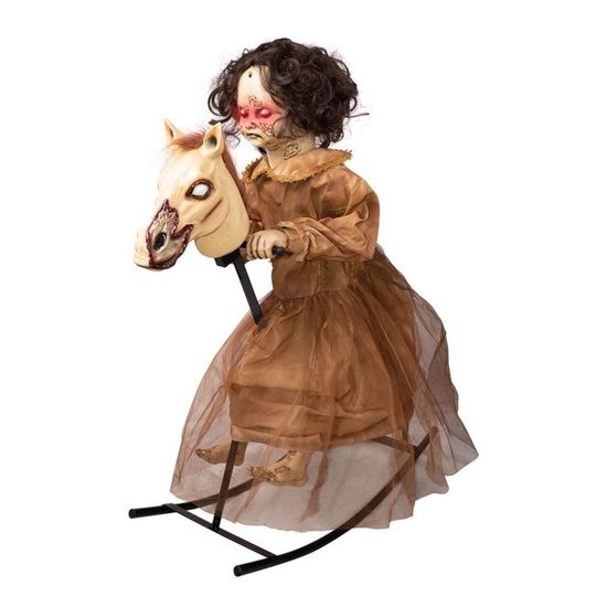 Spectre Fille Sur Cheval A Bascule Anime Blanc Achat Vente Jouet A Bascule Cdiscount