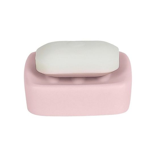 Distributeur De Savon Liquide En Céramique Rétro Rose Pastel - Capacité 300 Ml - Pour Salle De Bain, Cuisine