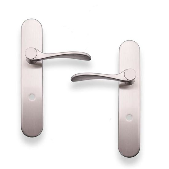 Poignée de porte - STORE & MENUISERIE 2.0 - Argentée - Sans perçage ...