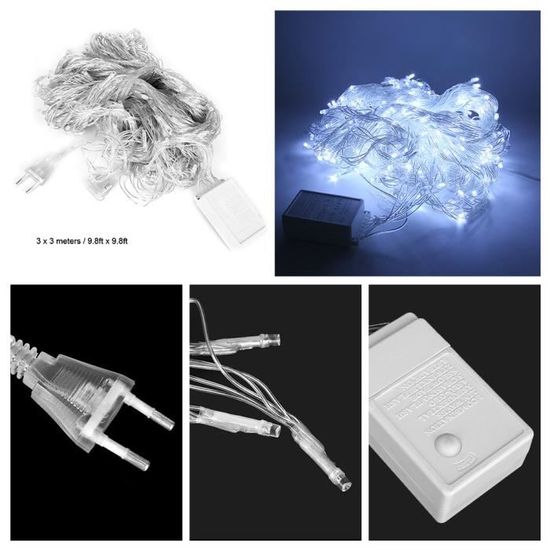 Guirlande Lumineuse 6 Fils / 240 LED Effet Cascade Pour Sapin De Noël - Achat & Prix