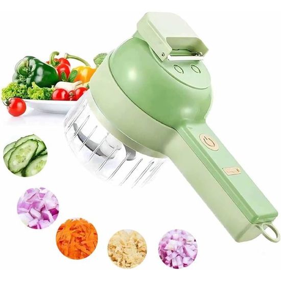 Ensemble De Trancheuse À Légumes Électrique Portable 4 En 1, Trancheuse — free download
