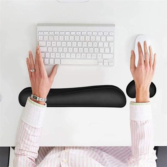Repose-poignets De Clavier En Soie Avec Mousse à Mémoire De Forme