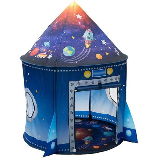 Benebomo Tipi Tente Fusée Pour Enfants - Cabane De Jeu Spatiale Intérieur Extérieur