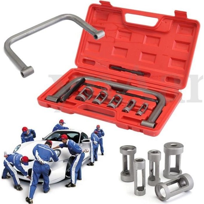 Kit compresseur à ressort 10 PCS / Set Sandblast Outil de soupape de dépose de moteur automobile