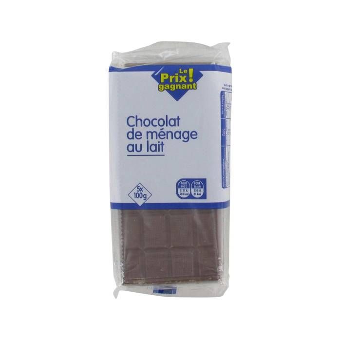 Chocolat de ménage au lait - 500g