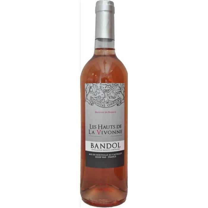 Vin rosé Bandol 75 cl Les roches