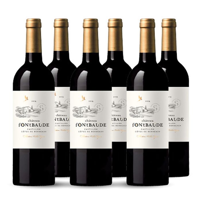 Château Fontbaude Sélection de Vieilles Vignes Sélection de Vieilles Vignes Castillon - Côtes de Bordeaux Rouge 2017 6x75cl