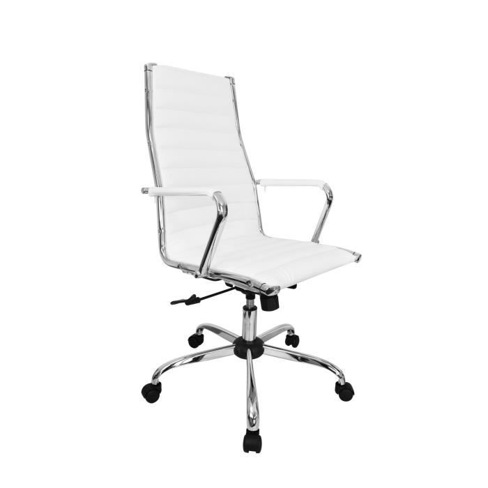 Fauteuil de bureau design Tiffany - Blanc -