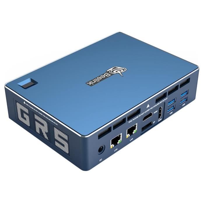Mini PC AMD Beelink GT-R 8GB RAM + 256GB ROM + 1TB de cryptage des empreintes digitales Nouveau Smart Desktop AMD Ryzen5 3550H CPU