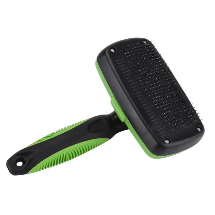 TMISHION Peigne pour animaux de compagnie Peigne à brosse pour animaux de compagnie autonettoyant pour chiens professionnels Chats