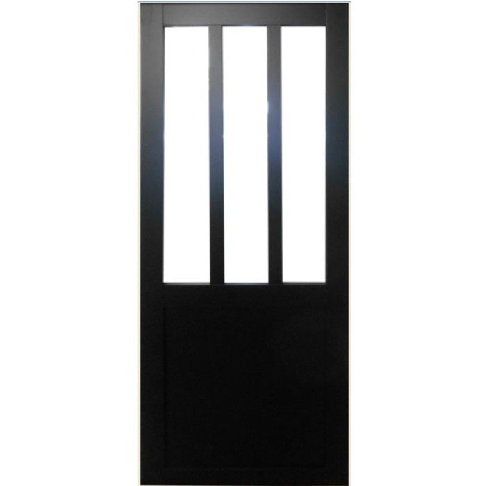 PORTE COULISSANTE NOIR 204X93