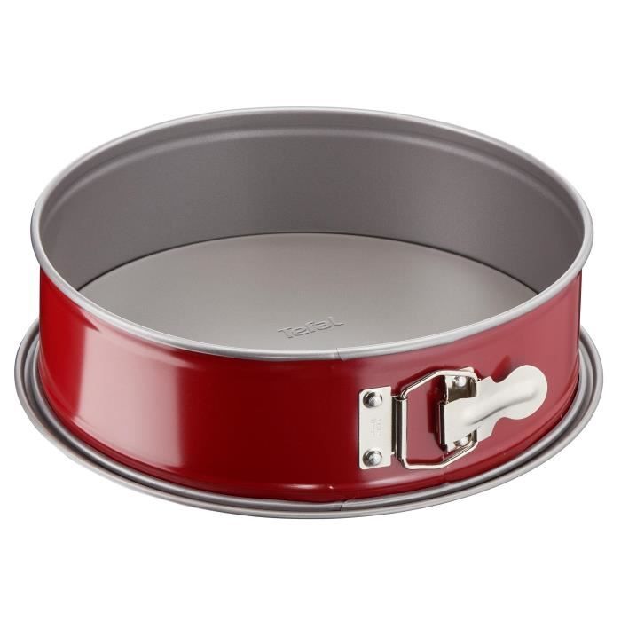 TEFAL Moule à charnière Delibake en acier - Ø 23 cm - Rouge et gris
