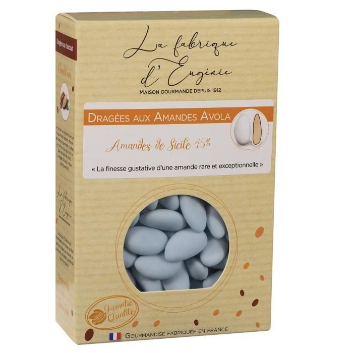 LA FABRIQUE D'EUGENIE Dragées aux Amandes Avola 45% - Bleu - 500 g