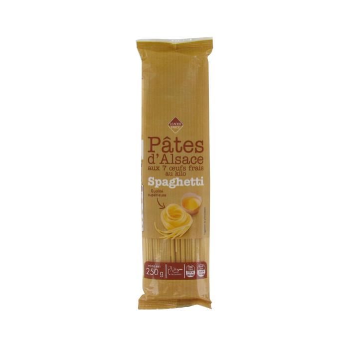 Pâtes d'Alsace aux 7 œufs frais au kilo Spaghetti - 250g
