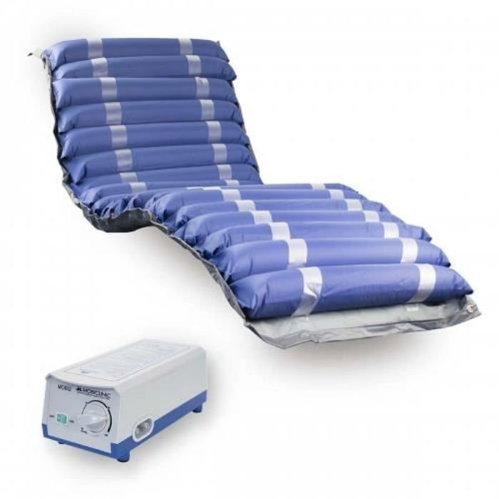 Matelas anti escarre Deluxe | Alternance de cellule et compresseur | Bleu | Mobi 2 | Mobiclinic