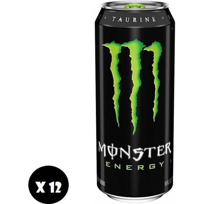 MONSTER BOISSON ENERGISANTE CLASSIQUE VERTE 50 CL - 12 CANETTES