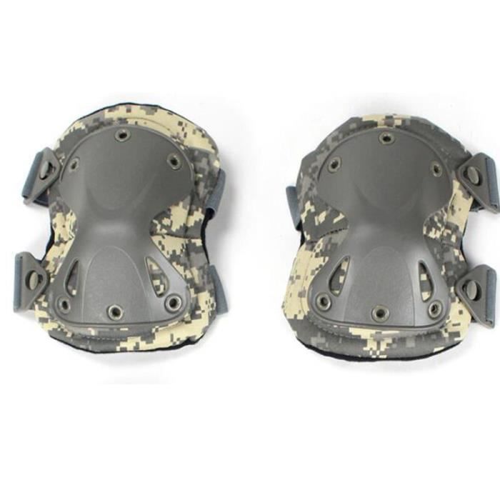 PROTEGE-CHEVILLES - CHEVILLERE,Genouillères tactiques équipement de protection coudières militaires Airsoft - Type acu kneepad