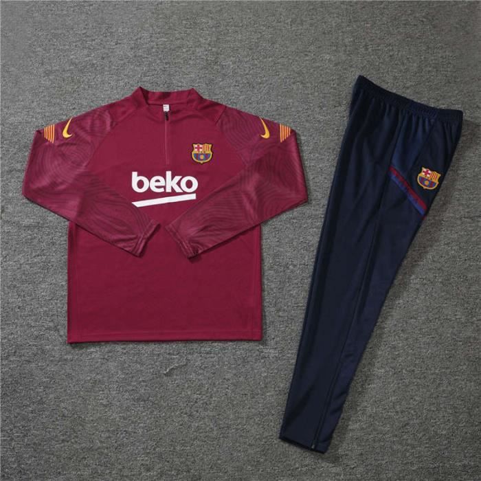 Maillot de Foot Barcelona - Maillot Foot Enfants Garçon Homme 2020 - 2021 Survêtements Foot Maillot de Foot - Haut et Pantalon
