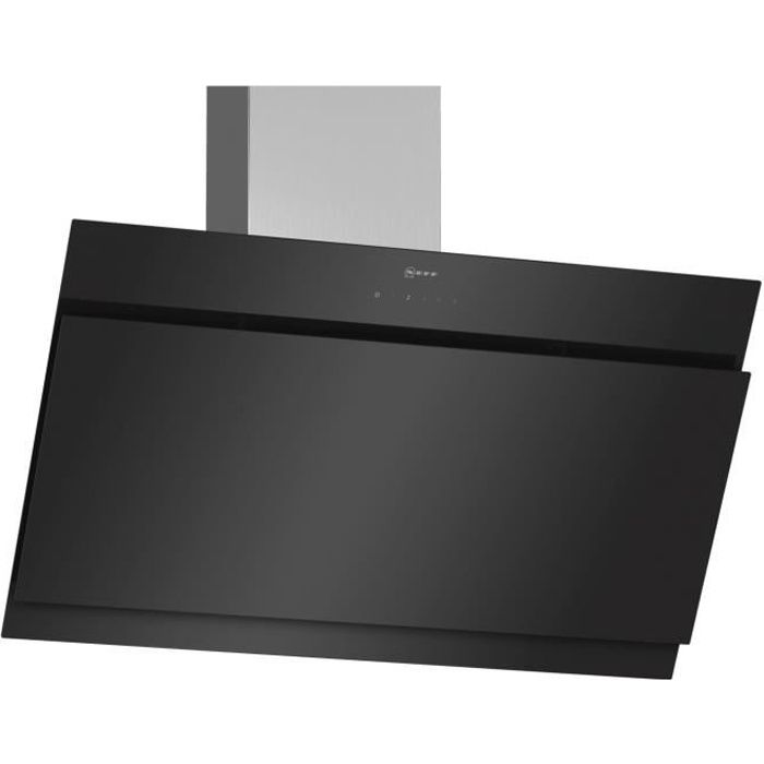 Neff - hotte décorative inclinée 90cm 680m3-h noir - d95ihm1s0